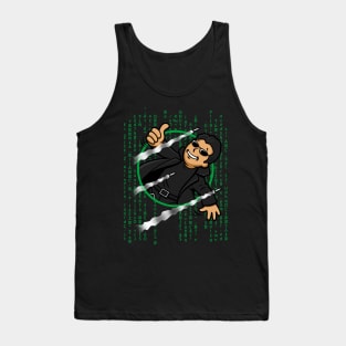 Cool Funny Keanu Sci-fi Movie Gamer Mashup Parody Tank Top